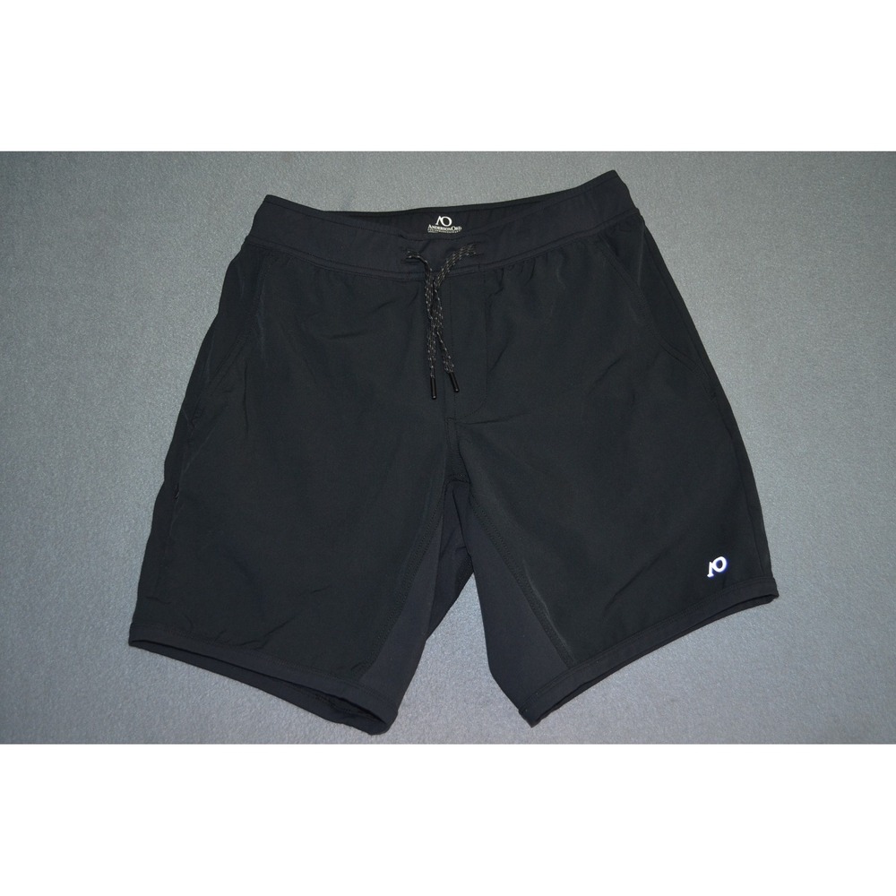 Anderson Ord Performance Black Lined Pull On Shorts Mens 30 Stretch 8"  Golf